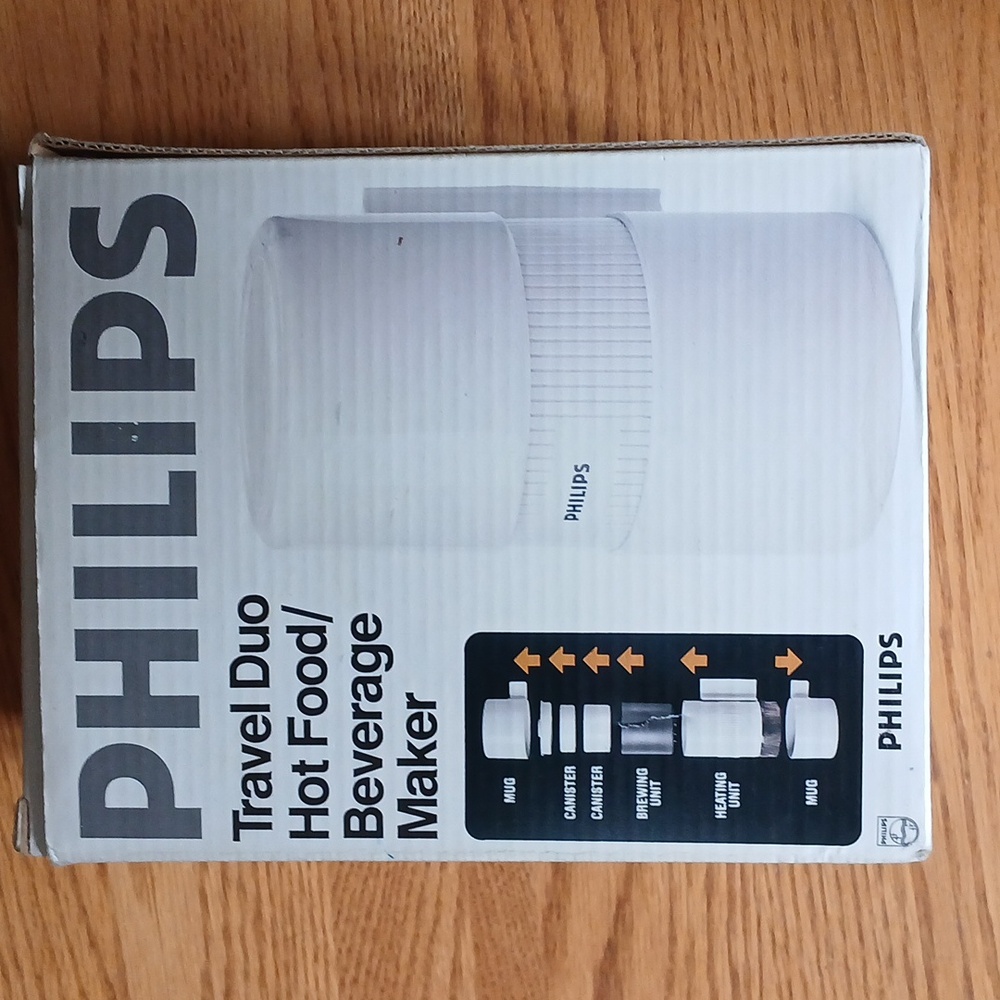 Vintage Philips Travel Duo Hot Food Beverage Coffee Maker
